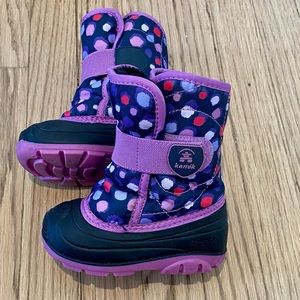 Kamik Toddler Winter Boots Size 7 - Warm, Lightweight, Velcro Closure